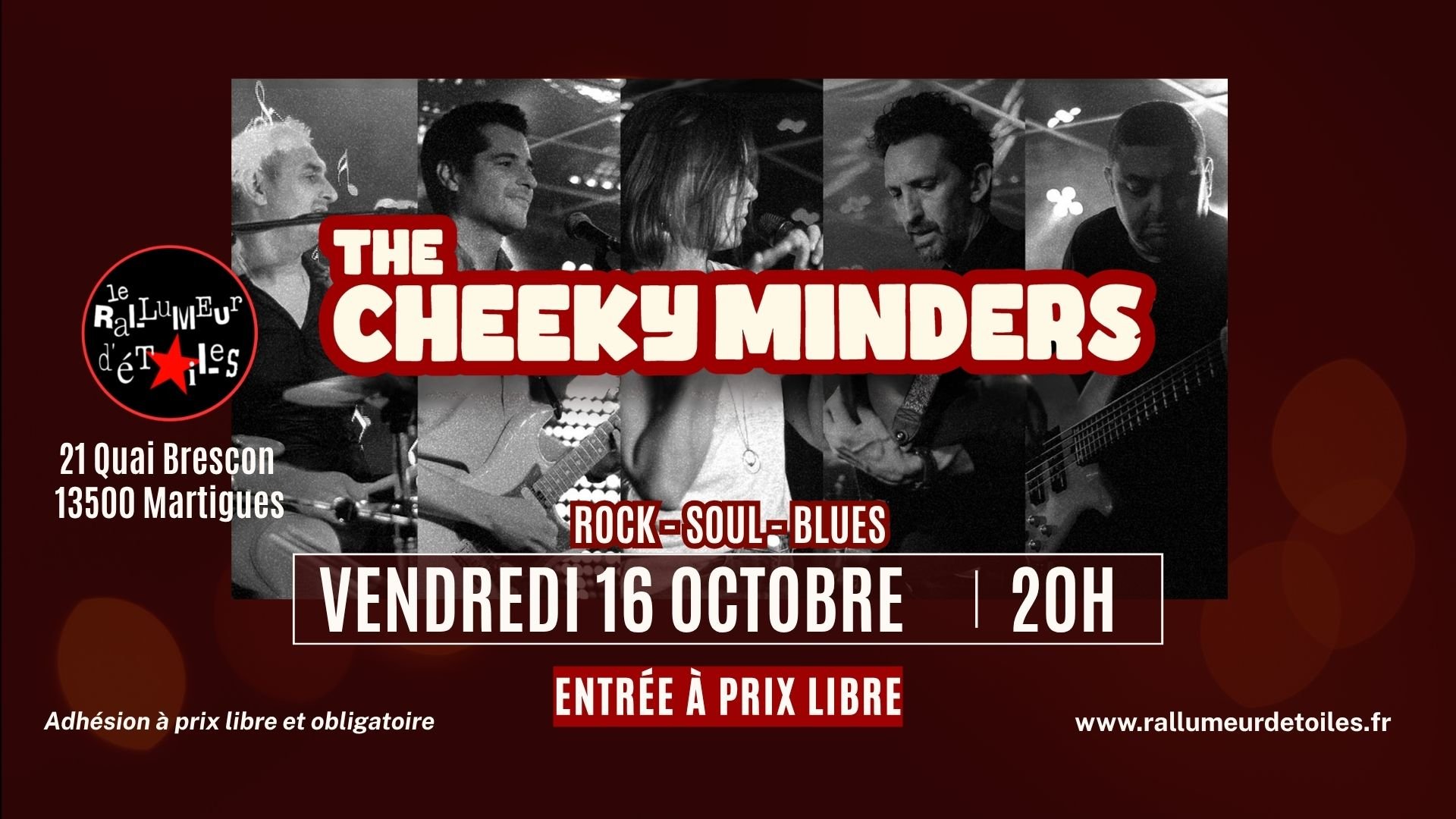 🎤 Concert The Cheeky Minders (Rock • Soul • Blues)