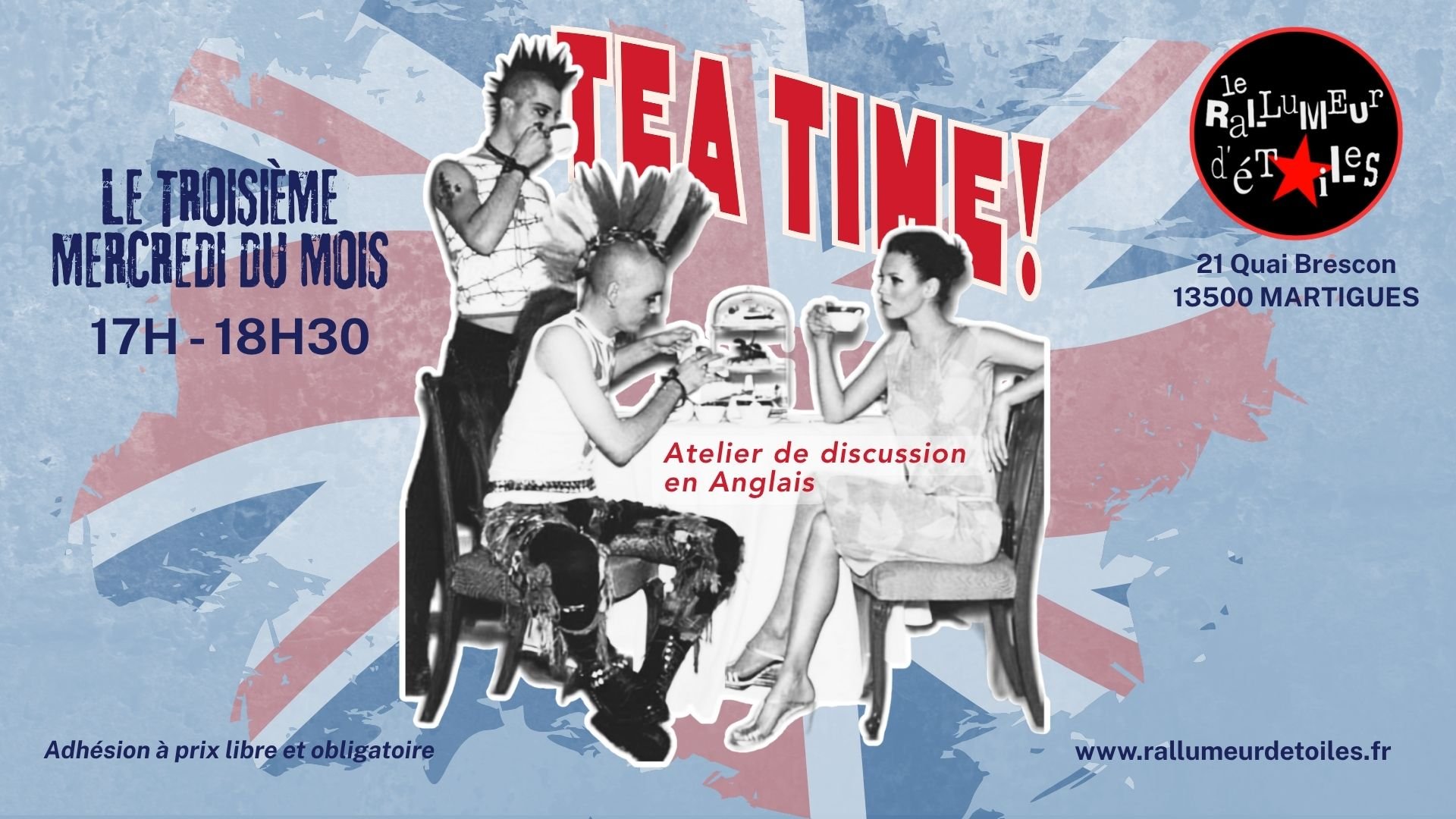 ☕ Tea Time: atelier de discussion en Anglais