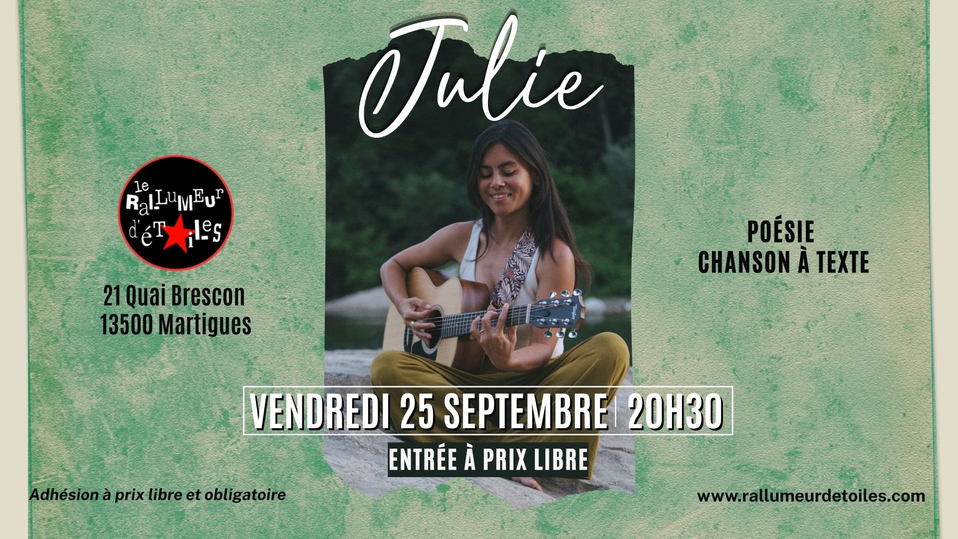 🎤 Concert Julie (Poésie, chanson à texte)