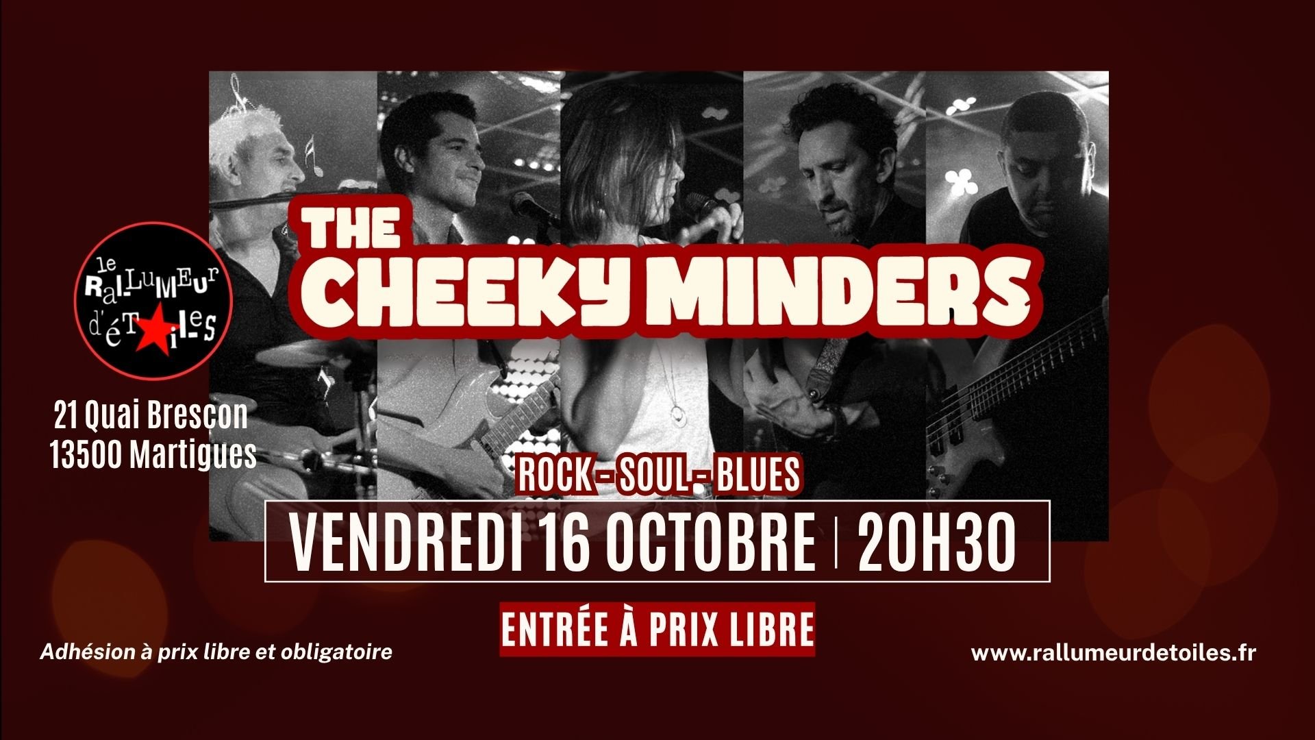 🎤 Concert The Cheeky Minders (Rock • Soul • Blues)