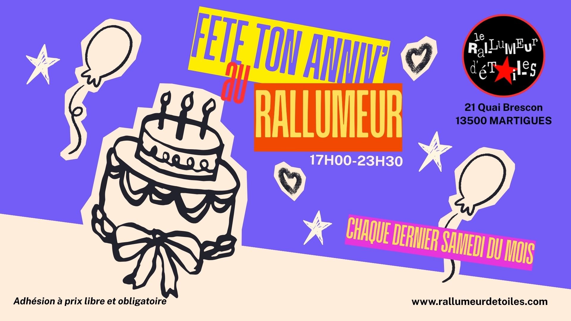 🎂 Fête ton anniversaire au Rallumeur