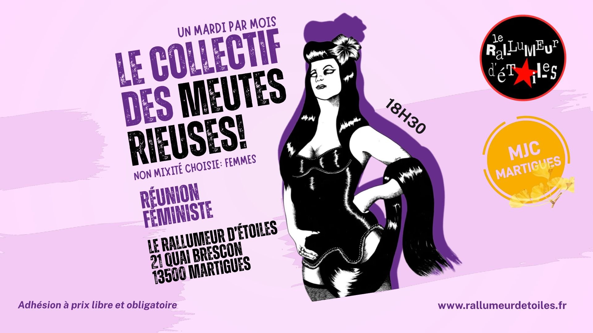 ✊♀️ Réunion féministe avec Les Meutes Rieuses