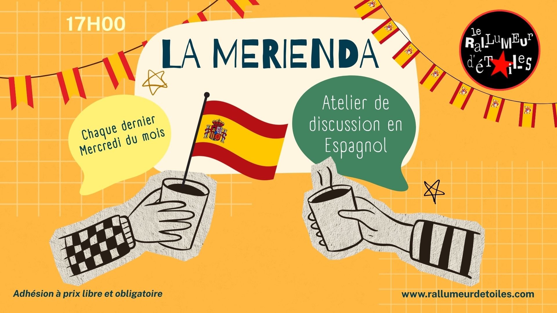 💃🏻 La Merienda: atelier de discussion en Espagnol