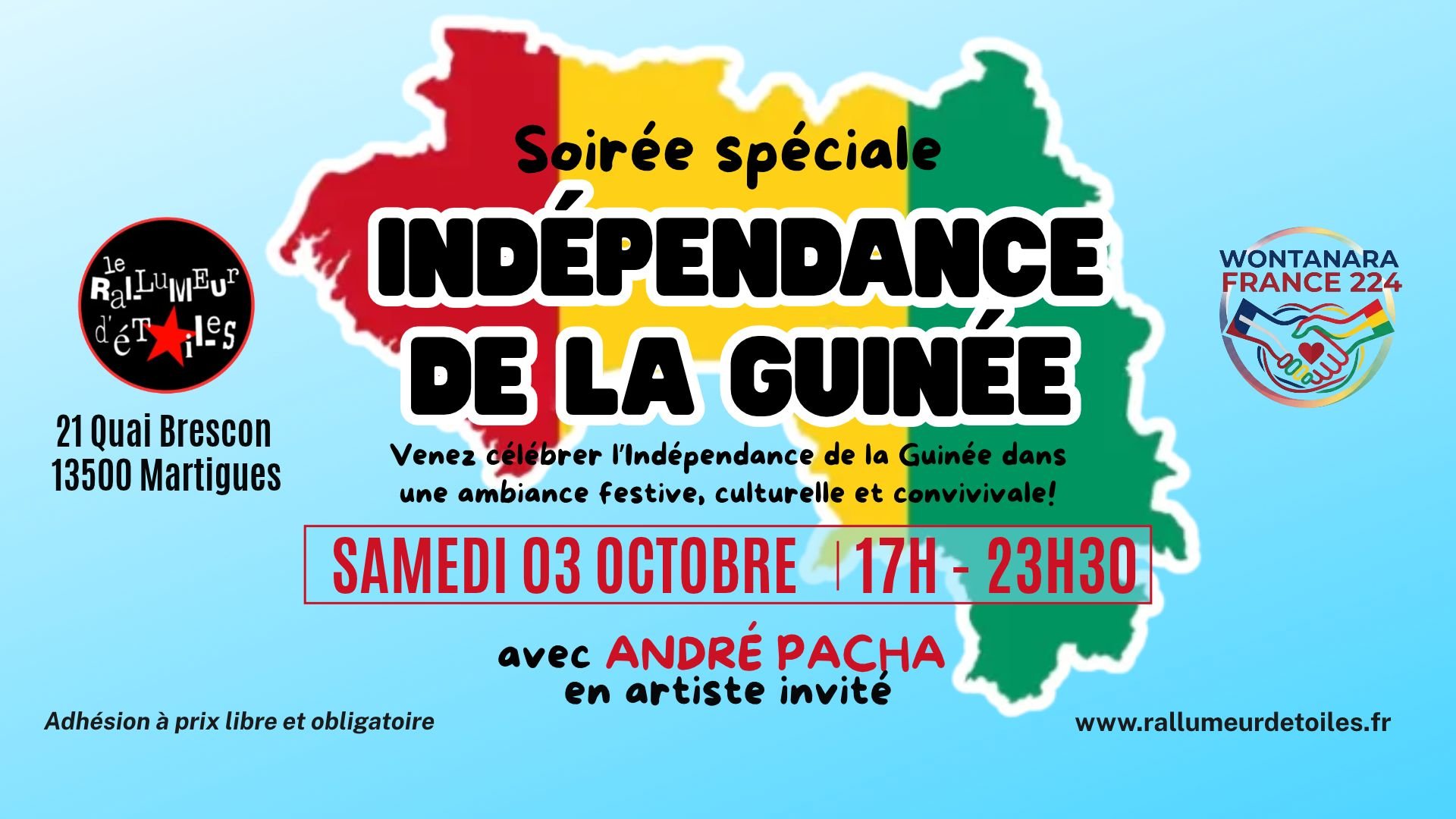 🔴🟡🟢 Soirée spéciale "Indépendance de la Guinée"