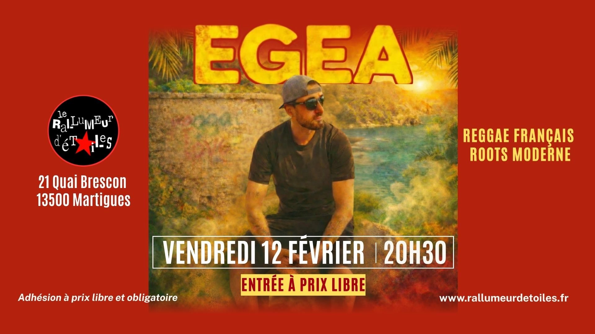 🎤 Concert EGEA (Reggae français • Poésie • Roots moderne)