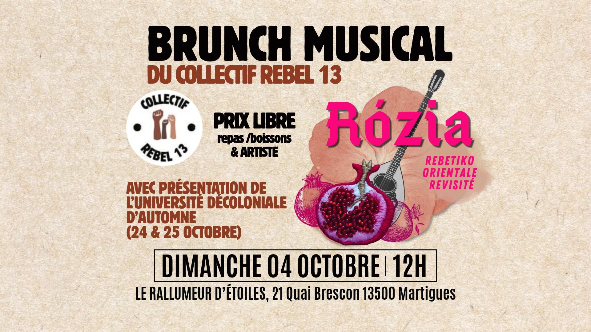Brunch musical - Collectif REBEL 13