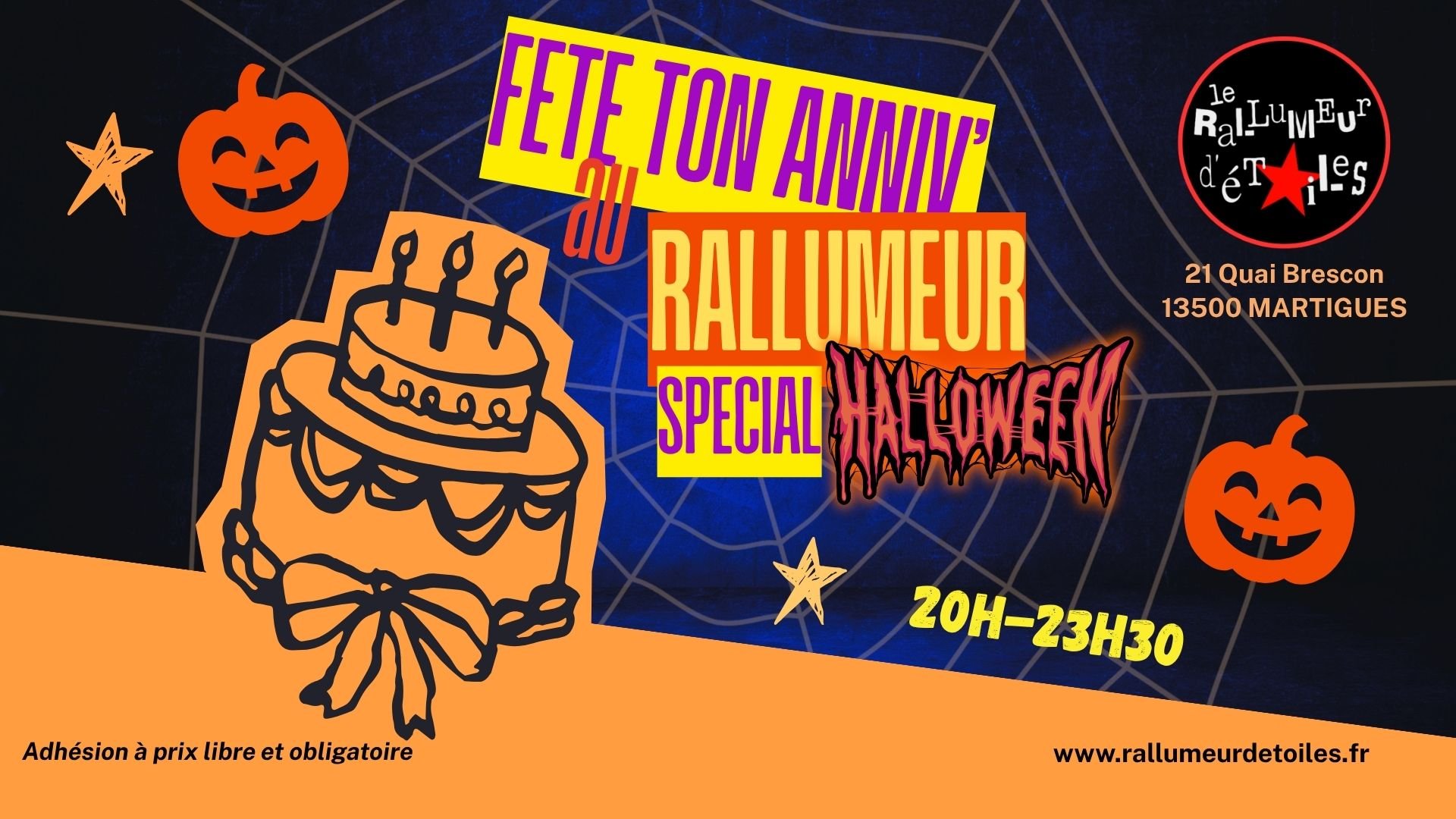🎂 Fête ton anniversaire au Rallumeur - spécial HALLOWEEN 🎃